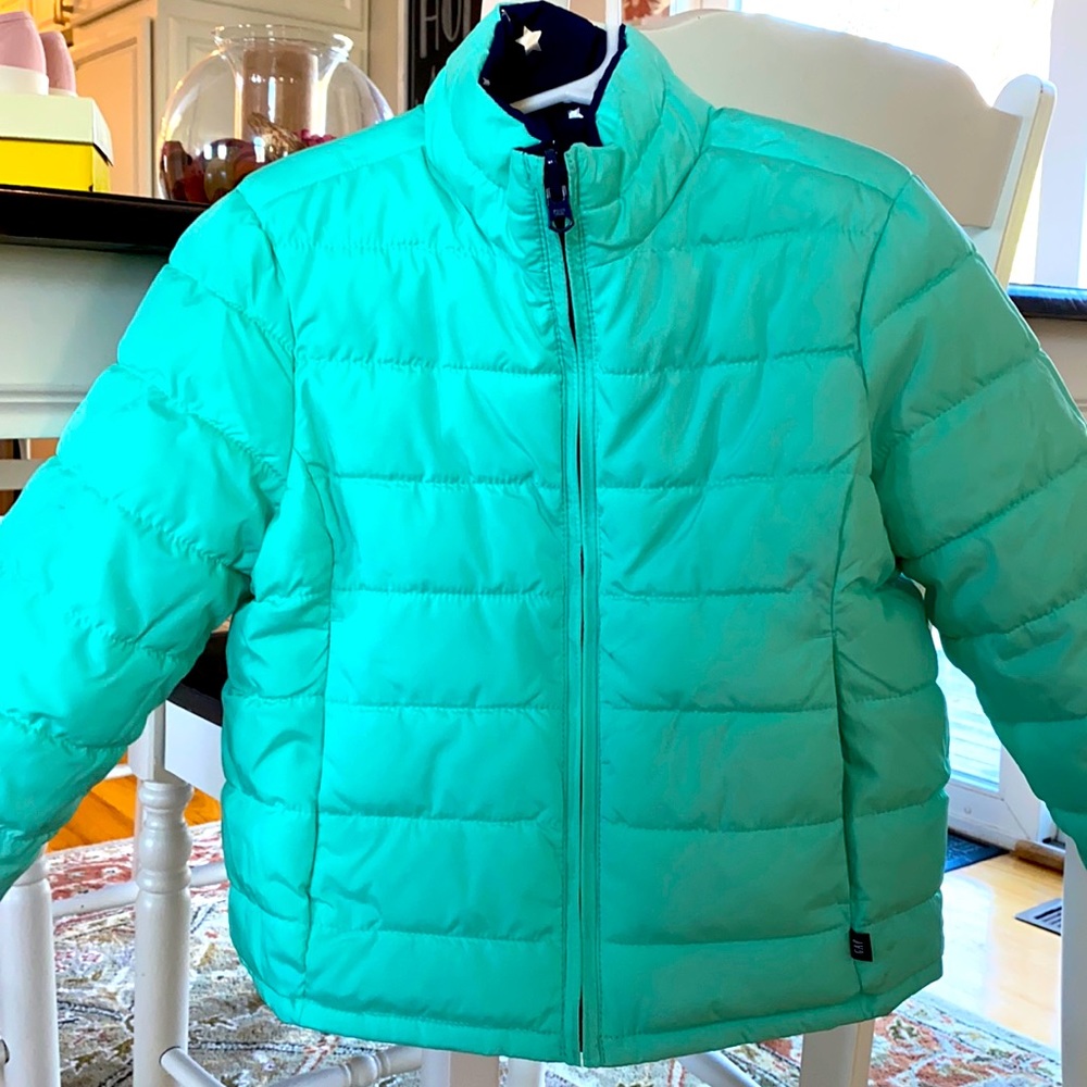 Gap reversible girls lightweight puffer jacket